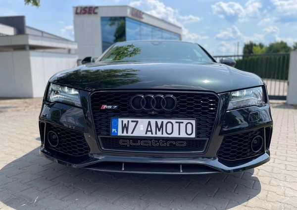 Audi RS7 cena 194000 przebieg: 69000, rok produkcji 2014 z Warszawa małe 277